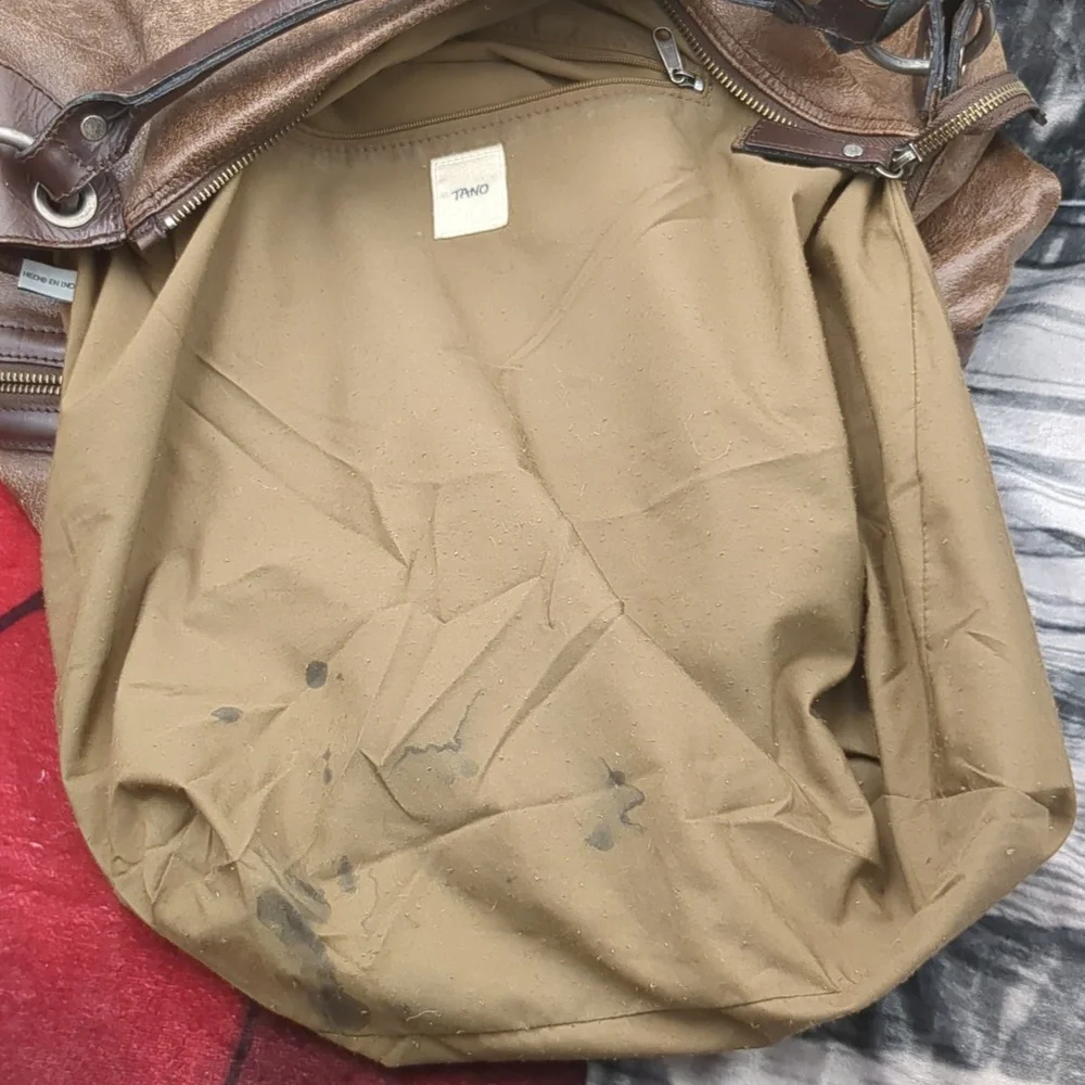 Tano Large Brown Leather Tote Bag